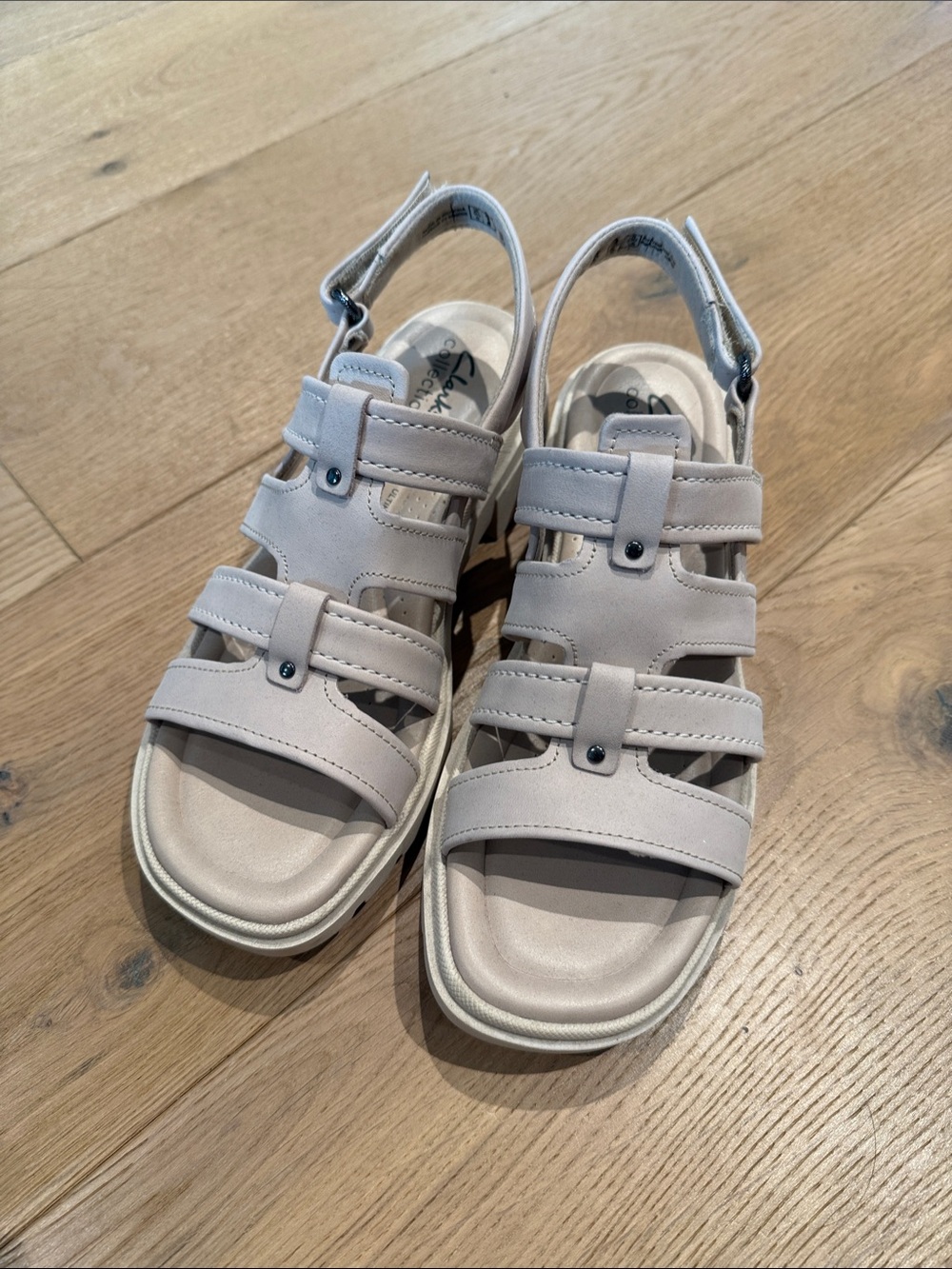 Clarks Beige Ultimate Comfort Sandals